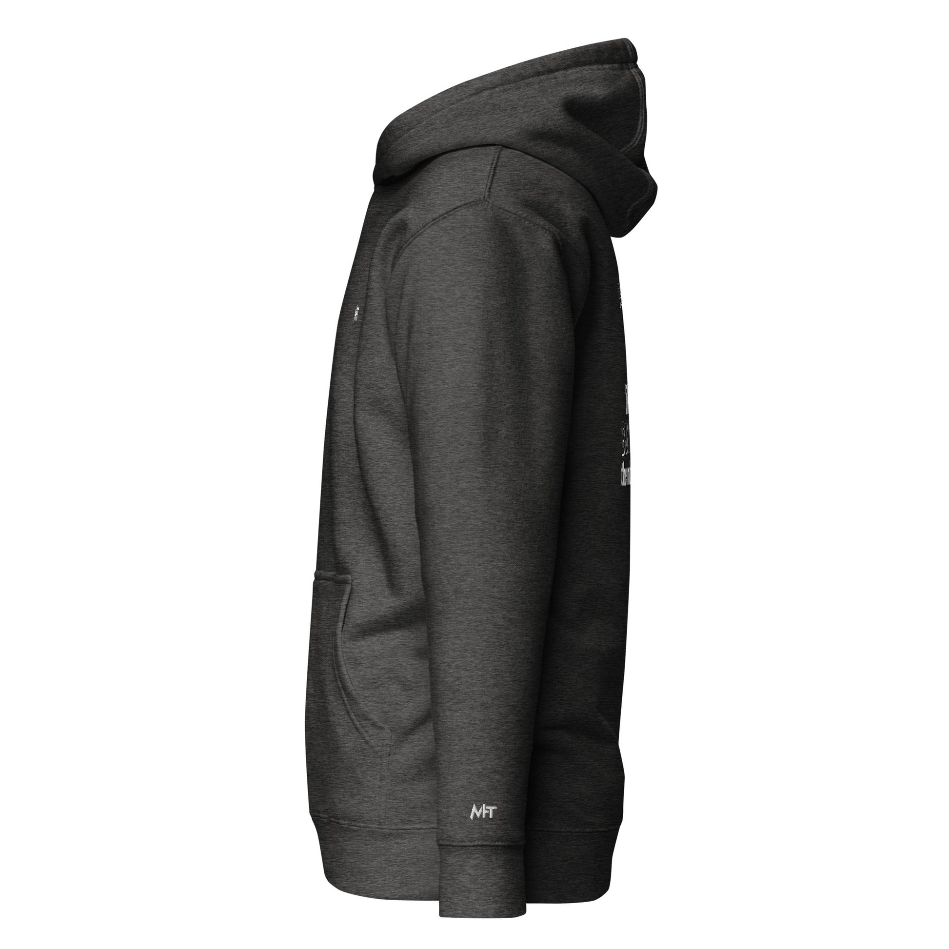 Developers: like wizards, but - Unisex Hoodie (back print) by DarkByteGear