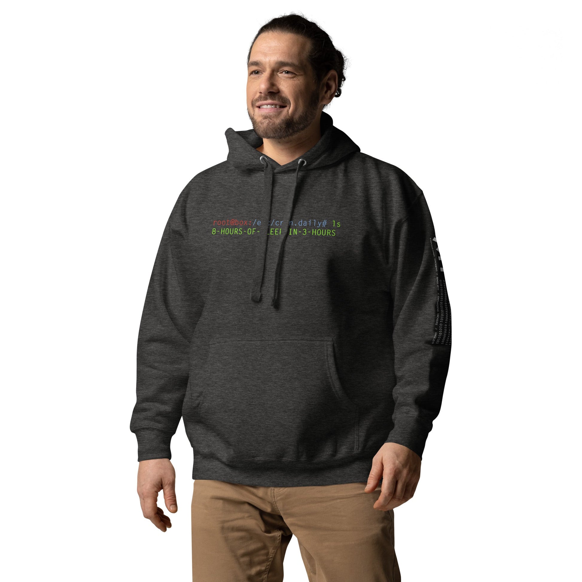 8 hours of sleep in 3 hours Unisex Hoodie by DarkByteGear