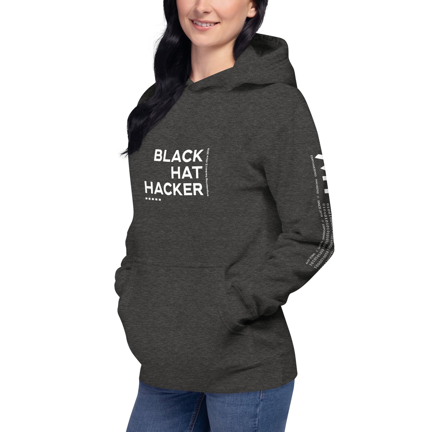 Black Hat Hacker V12 Unisex Hoodie by DarkByteGear