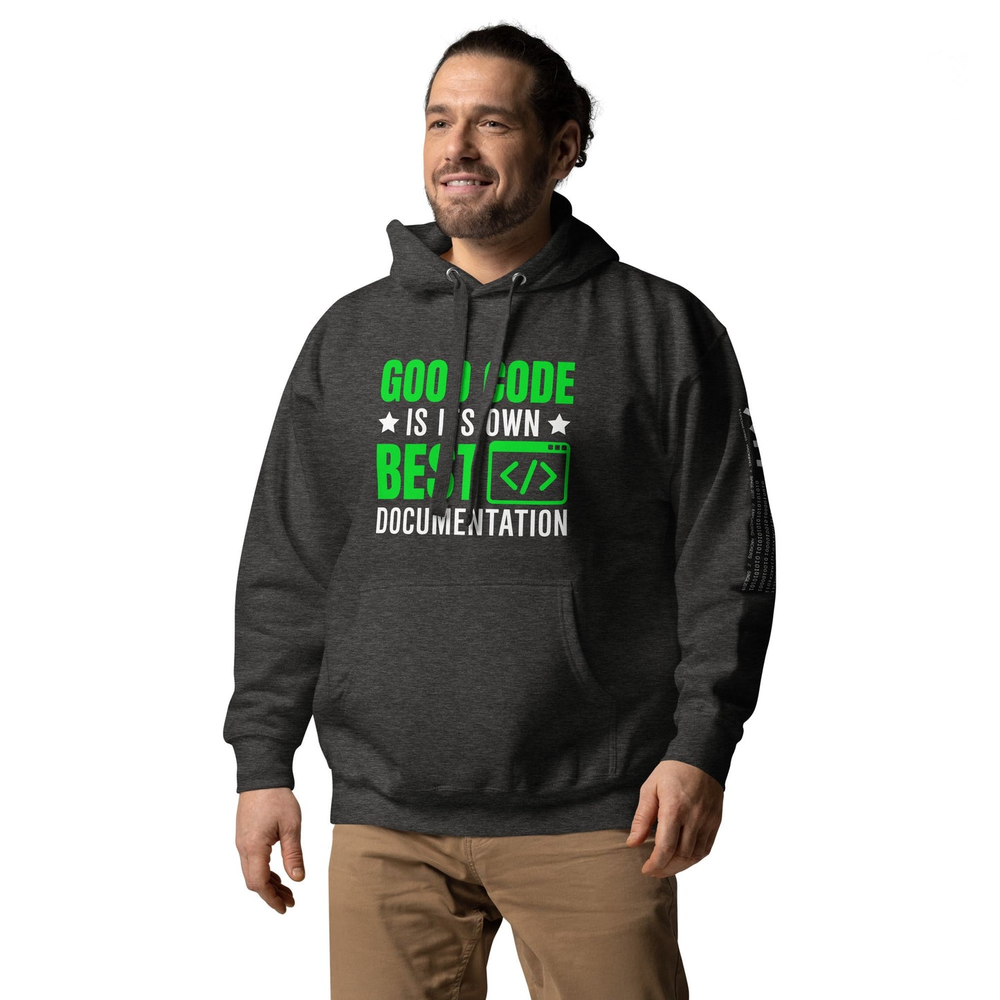 Good Code is in its own best documentation Unisex Hoodie by DarkByteGear