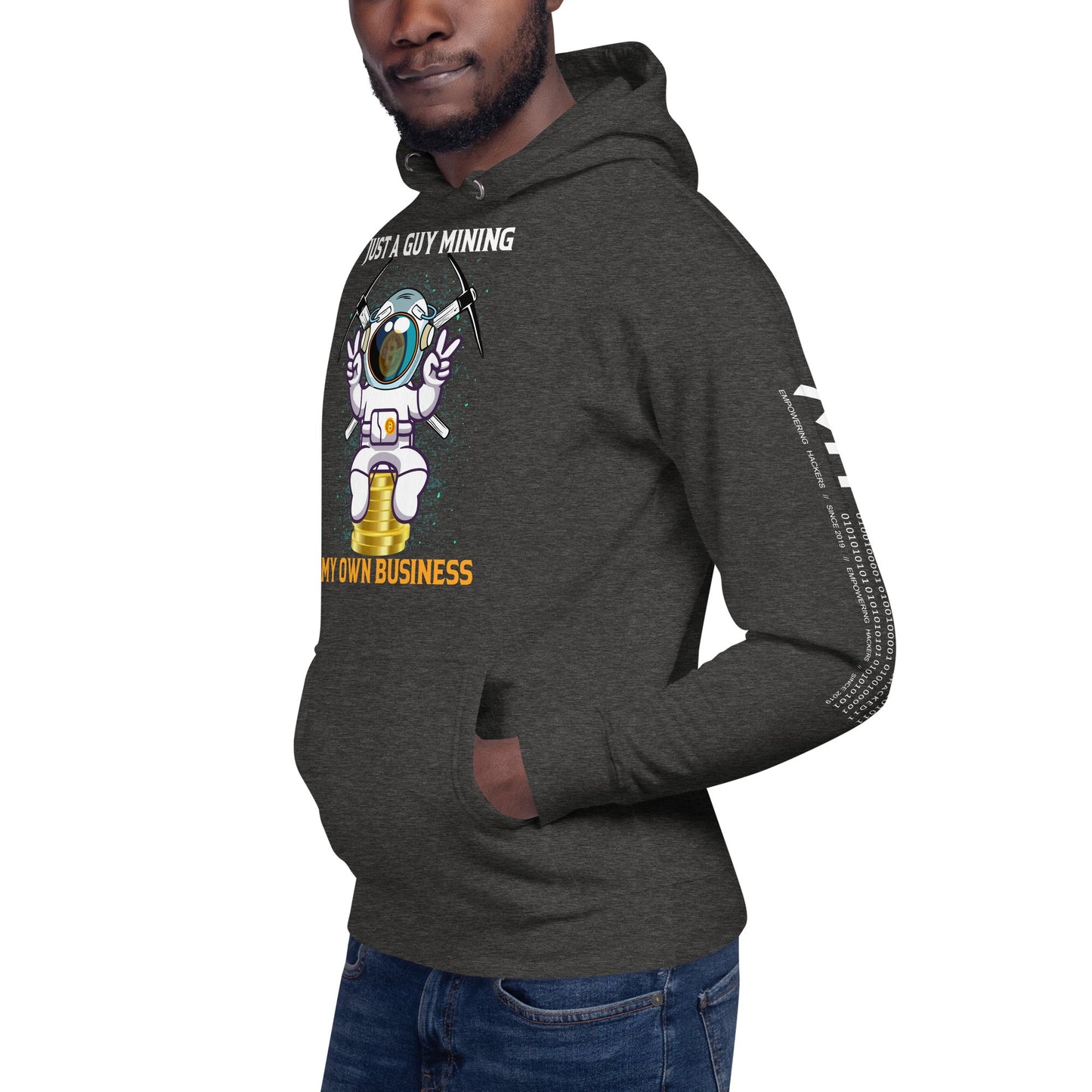 Just a Guy Mining my Own Business Unisex Hoodie by DarkByteGear