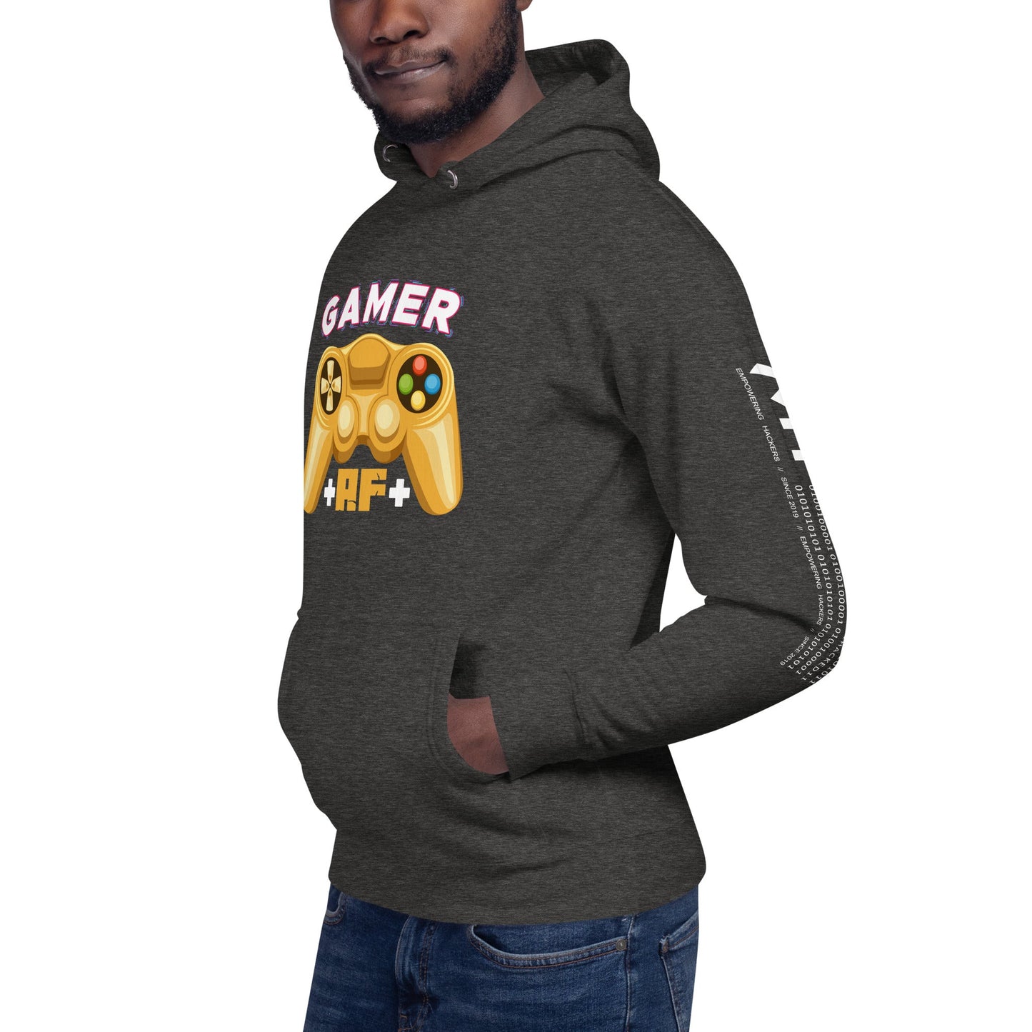 Gamer AF Unisex Hoodie by DarkByteGear