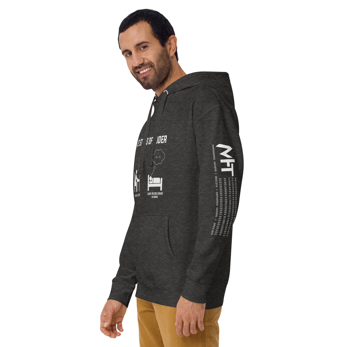 2 Stages of Coder Unisex Hoodie by DarkByteGear