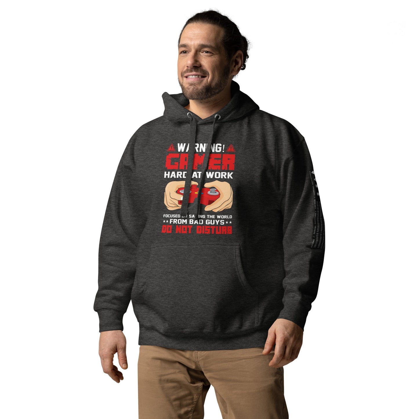 Gamer Hard at Work, Do not Disturb - Unisex Hoodie by DarkByteGear