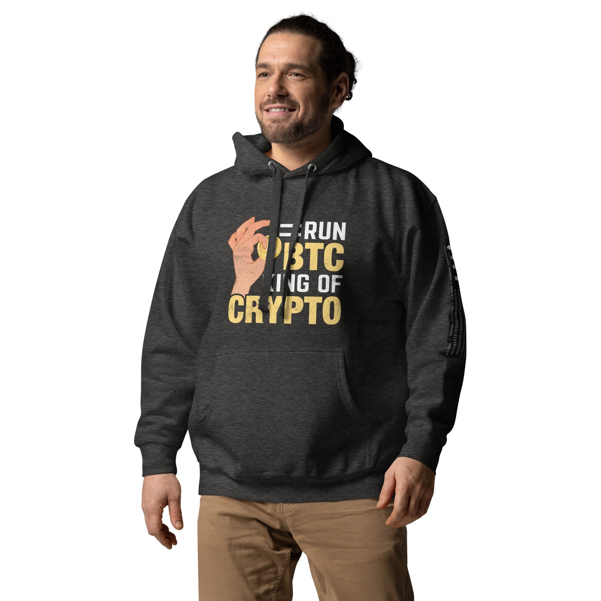 = Run BTC King of BitCoin - Unisex Hoodie by DarkByteGear