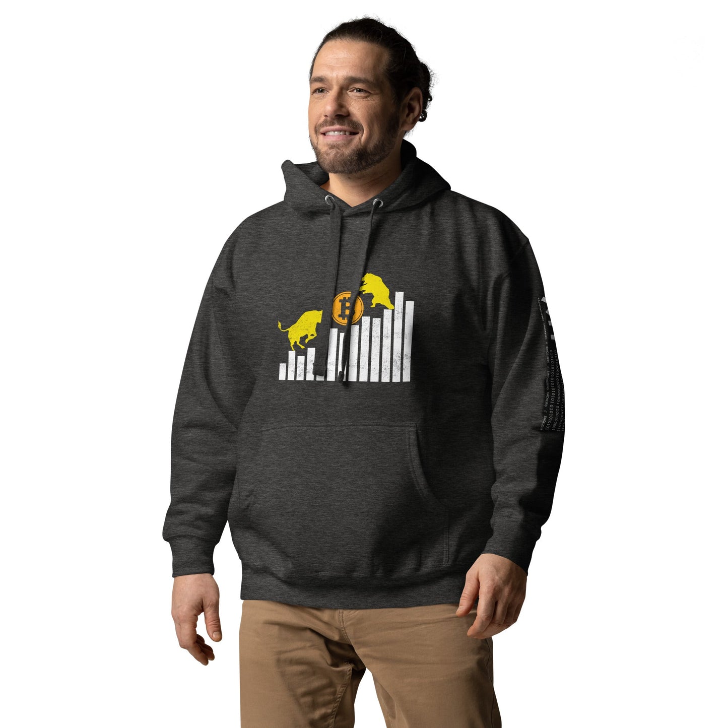 Bull Bear Bitcoin Statistic - Unisex Hoodie by DarkByteGear
