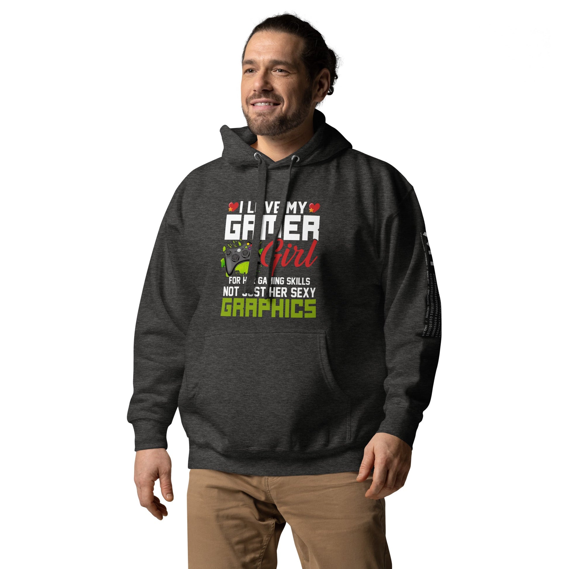 I Love my Gamer Girl for her gaming skills - Unisex Hoodie by DarkByteGear
