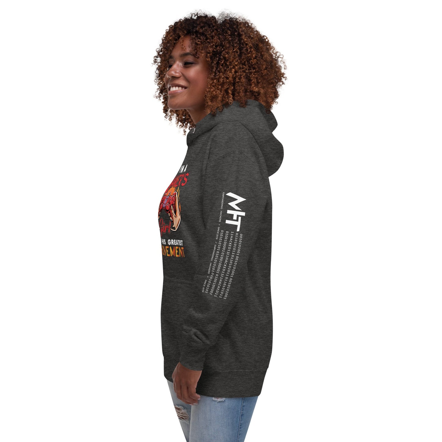 I am a Gamer's girl, I am his Greatest Achievement - Unisex Hoodie by DarkByteGear