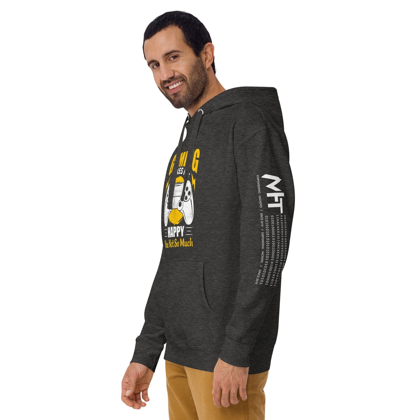 Gaming Makes me happy ( MAHFUZ) - Unisex Hoodie by DarkByteGear