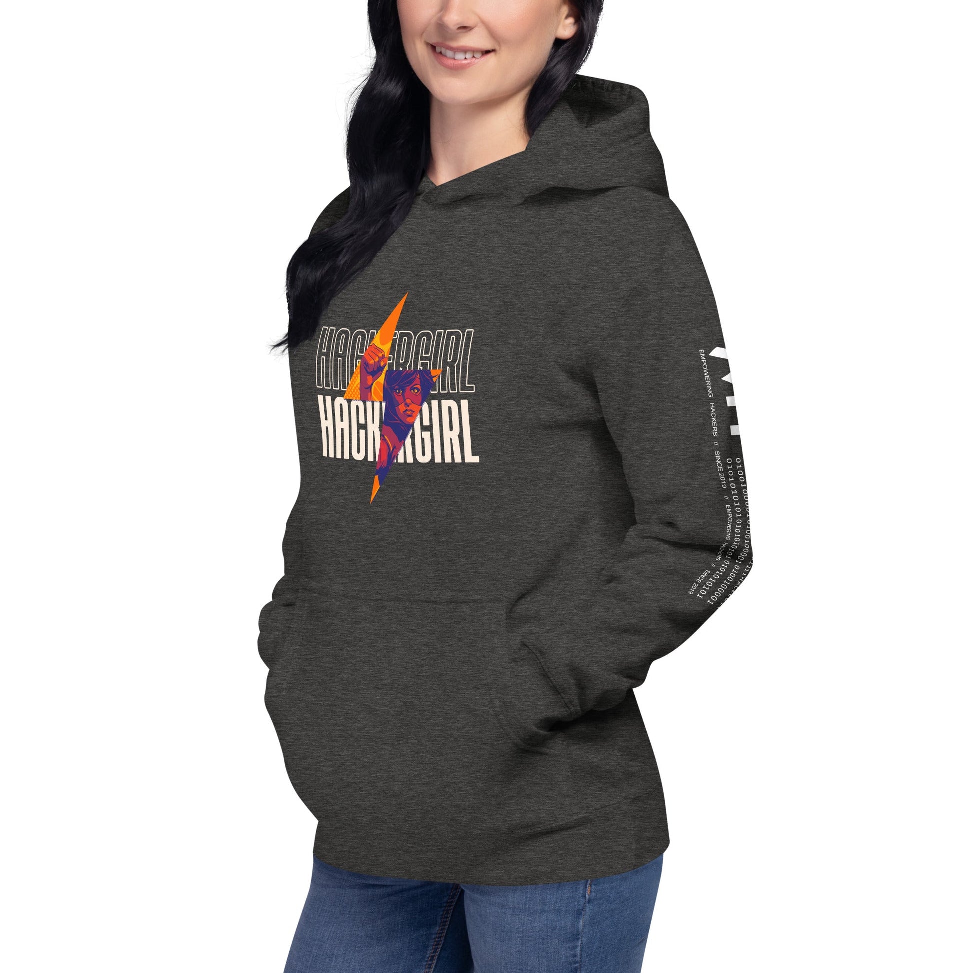 Hacker Girl V1 - Unisex Hoodie by DarkByteGear