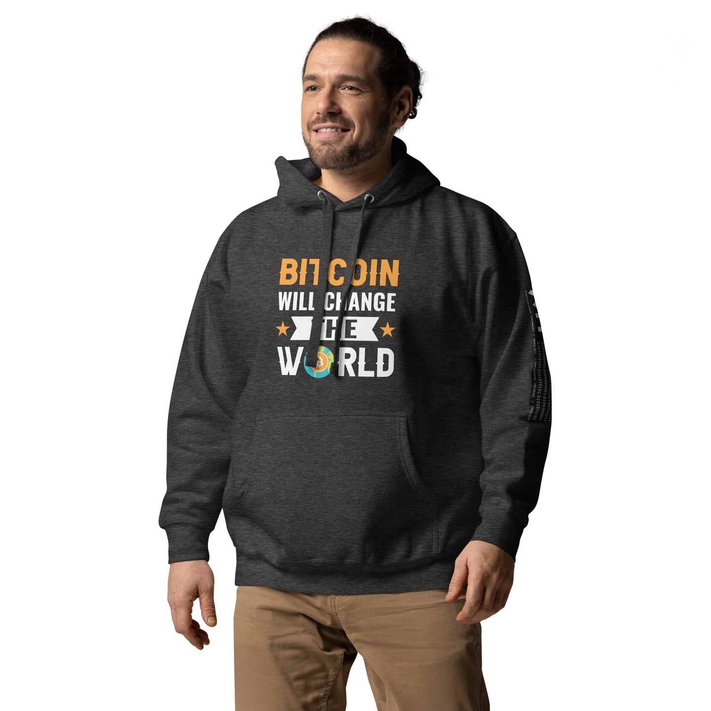 Bitcoin will change the World Unisex Hoodie by DarkByteGear
