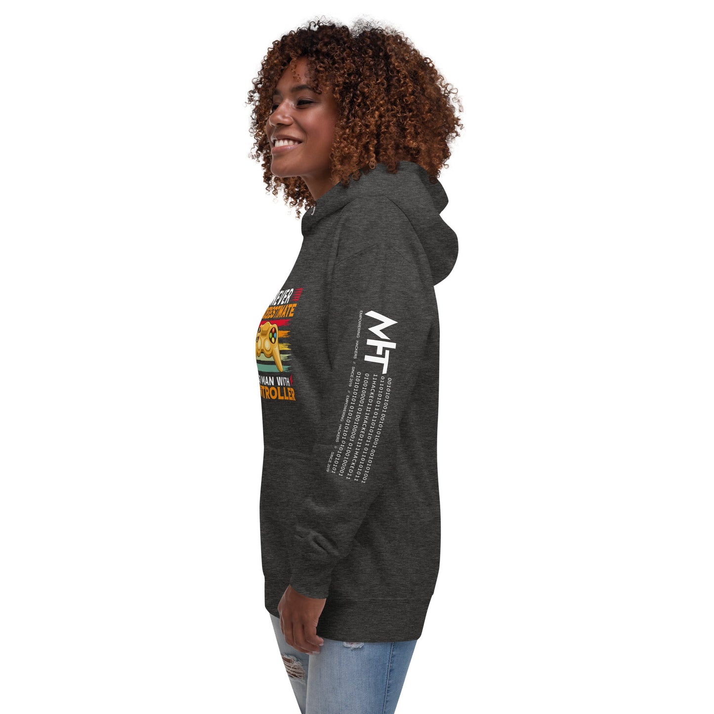 Never Underestimate an old man with a controller - Unisex Hoodie by DarkByteGear