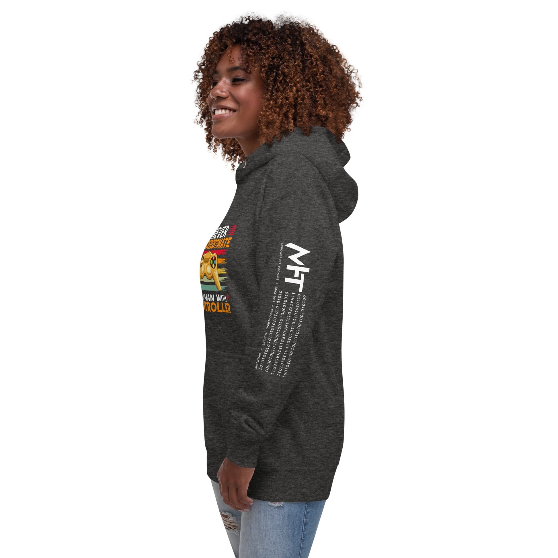 Never Underestimate an old man with a controller - Unisex Hoodie by DarkByteGear