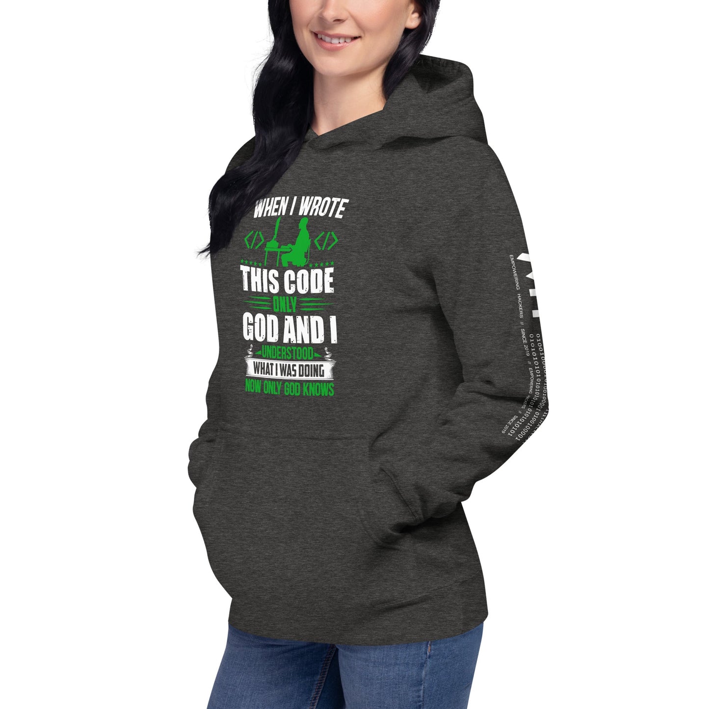 When I Wrote this code, only God and I Understood - Unisex Hoodie by DarkByteGear
