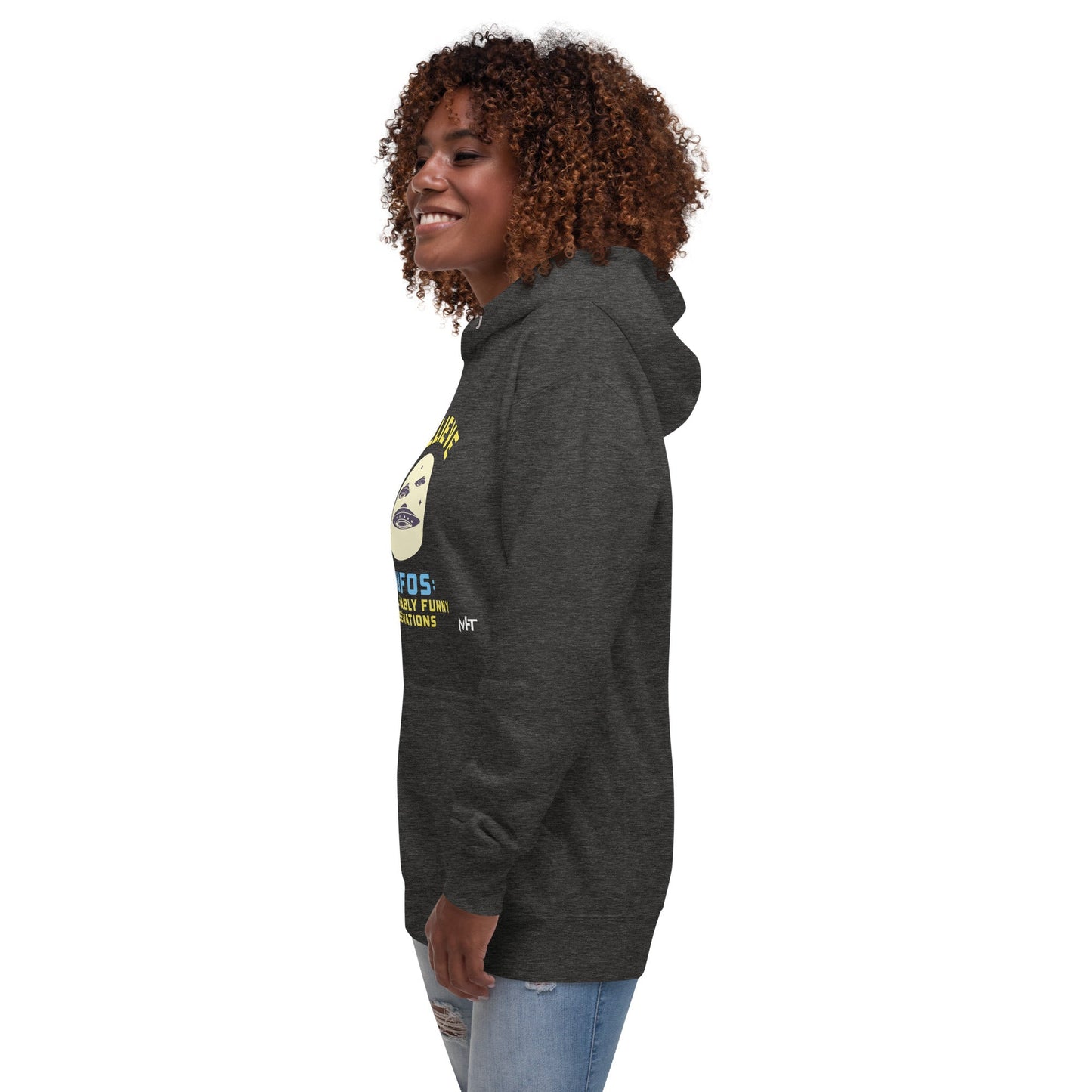 I believe in UFOs Unbelievably Funny Observations - Unisex Hoodie by DarkByteGear