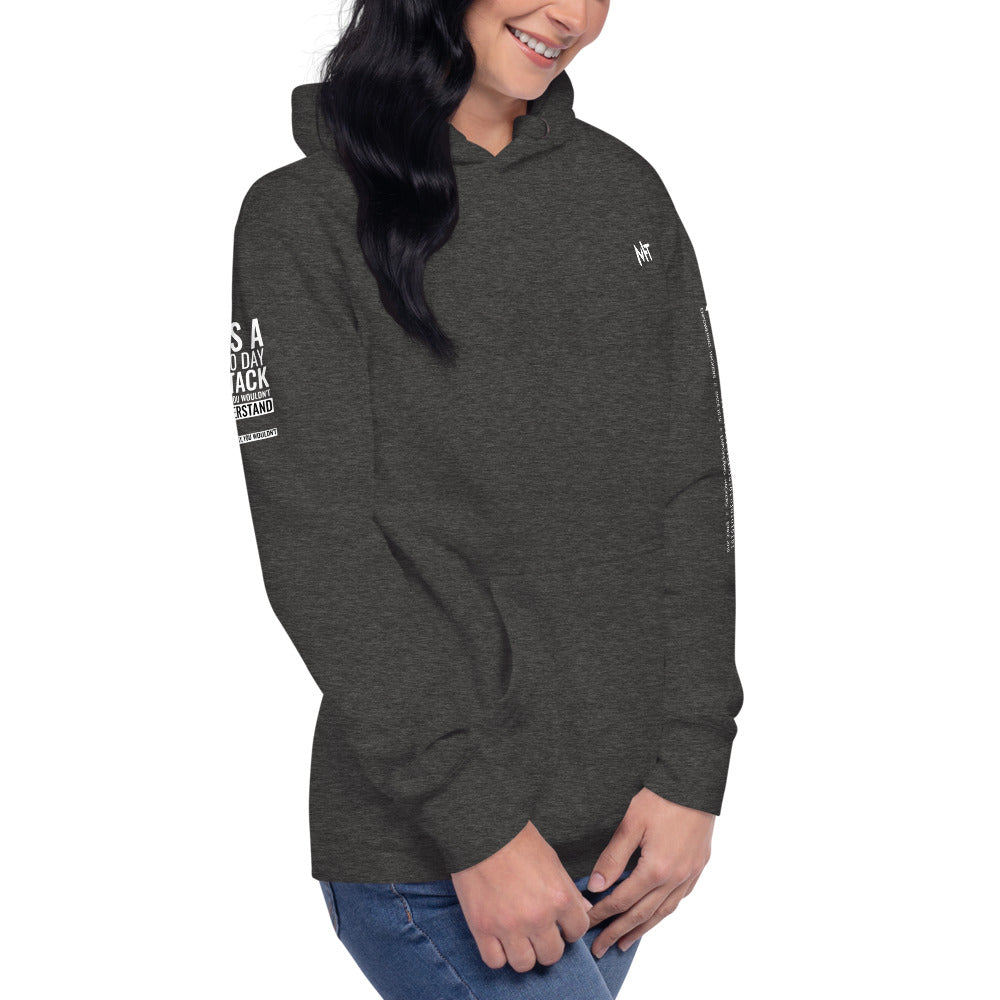 Its a 0 day attack - Unisex Hoodie (back print) by DarkByteGear