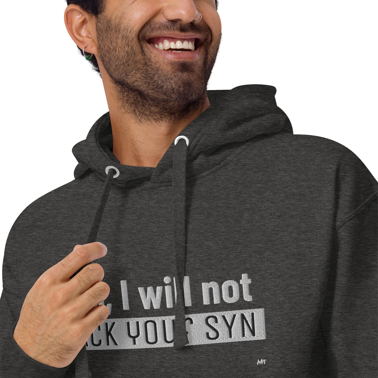 No I will not ack your sin - Unisex Hoodie (embroidered) by DarkByteGear