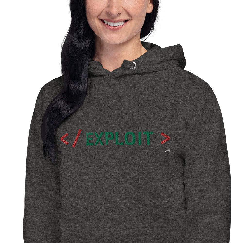 Exploit - Unisex Hoodie (embroidered) by DarkByteGear