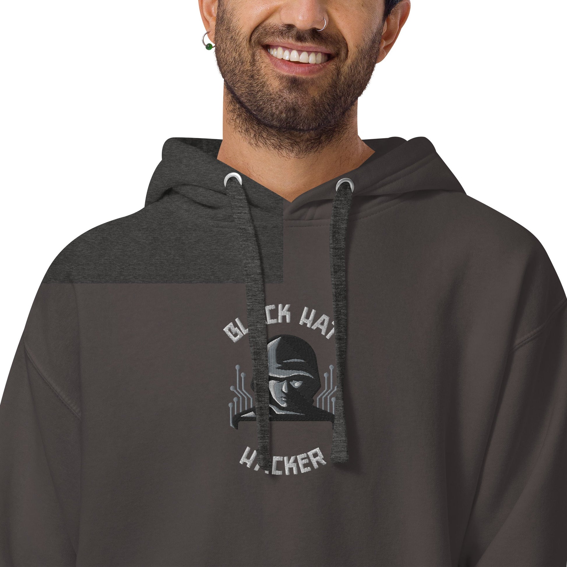 Black Hat Hacker - Unisex Hoodie (embroidered) by DarkByteGear