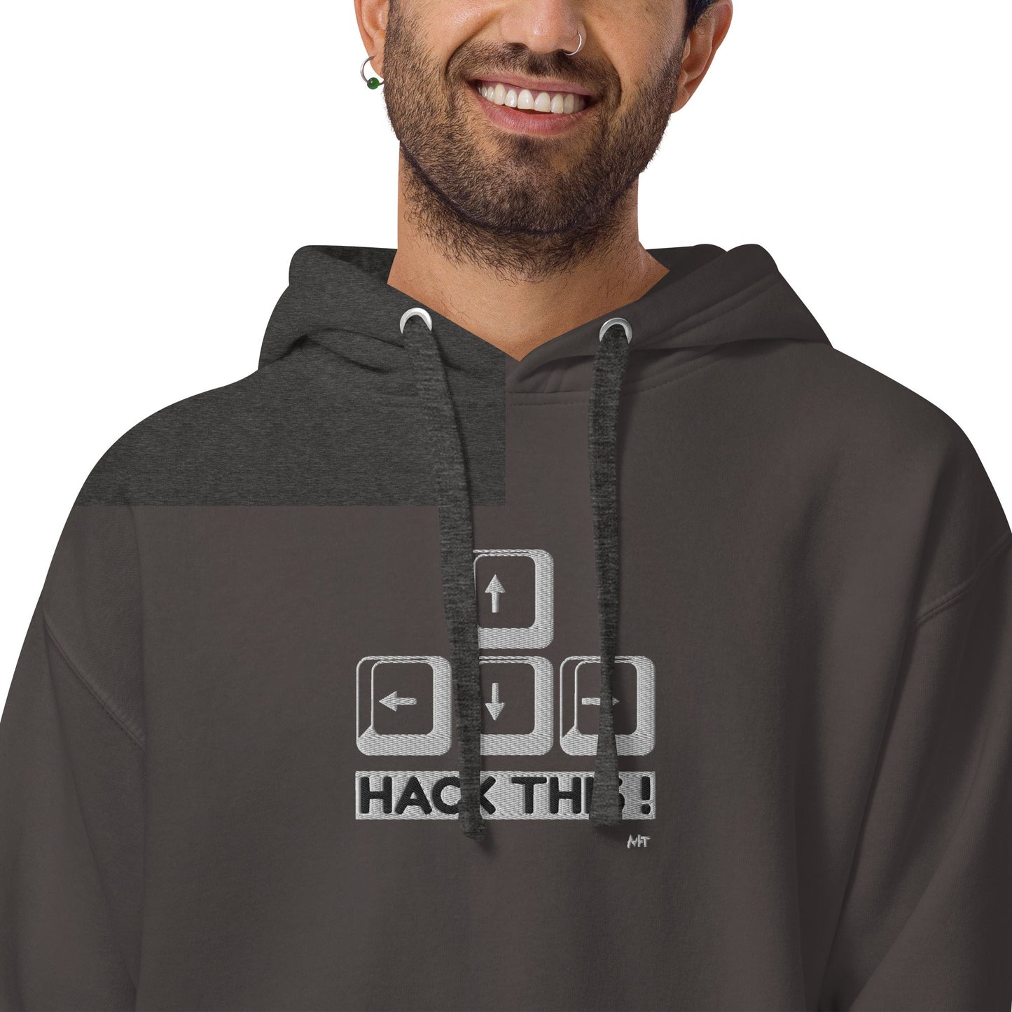 Hack this - Unisex Hoodie (embroidered) by DarkByteGear