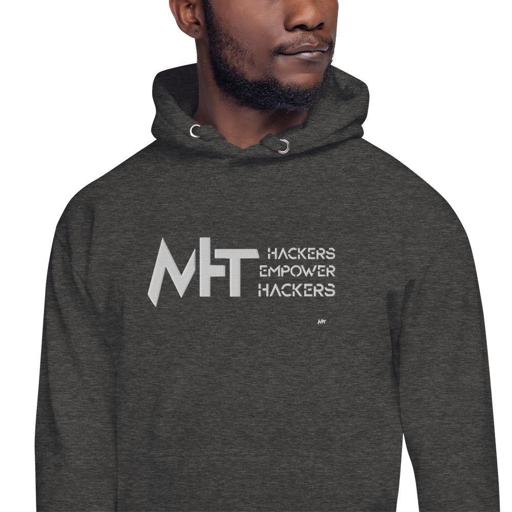Hackers Empower Hackers - Unisex Hoodie (embroidered) by DarkByteGear