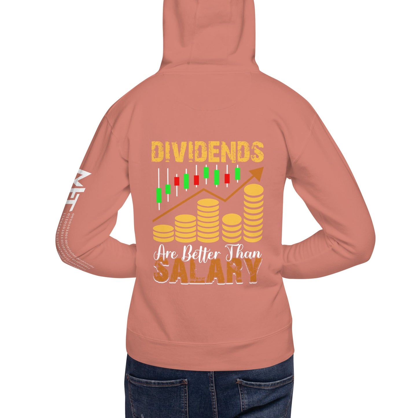 Dividends are Better than Salary - Unisex Hoodie ( Back Print ) by DarkByteGear