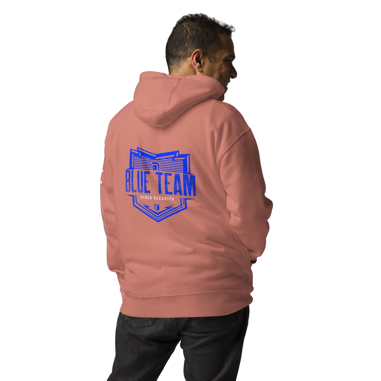 Cyber Security Blue Team V13 - Unisex Hoodie ( Back Print ) by DarkByteGear