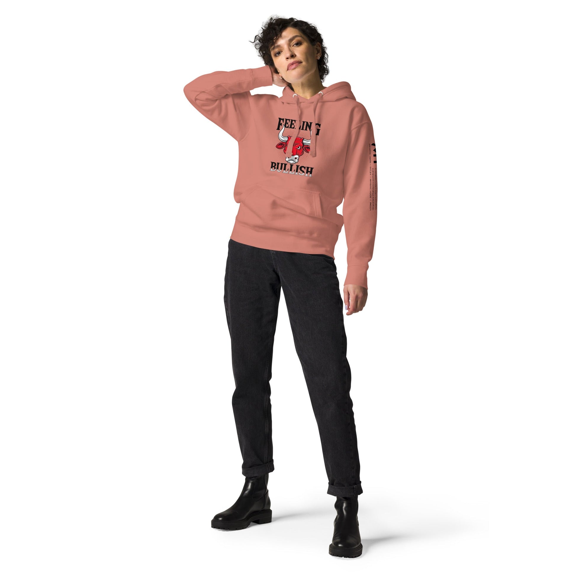 Feeling Bullish in Dark Text - Unisex Hoodie by DarkByteGear