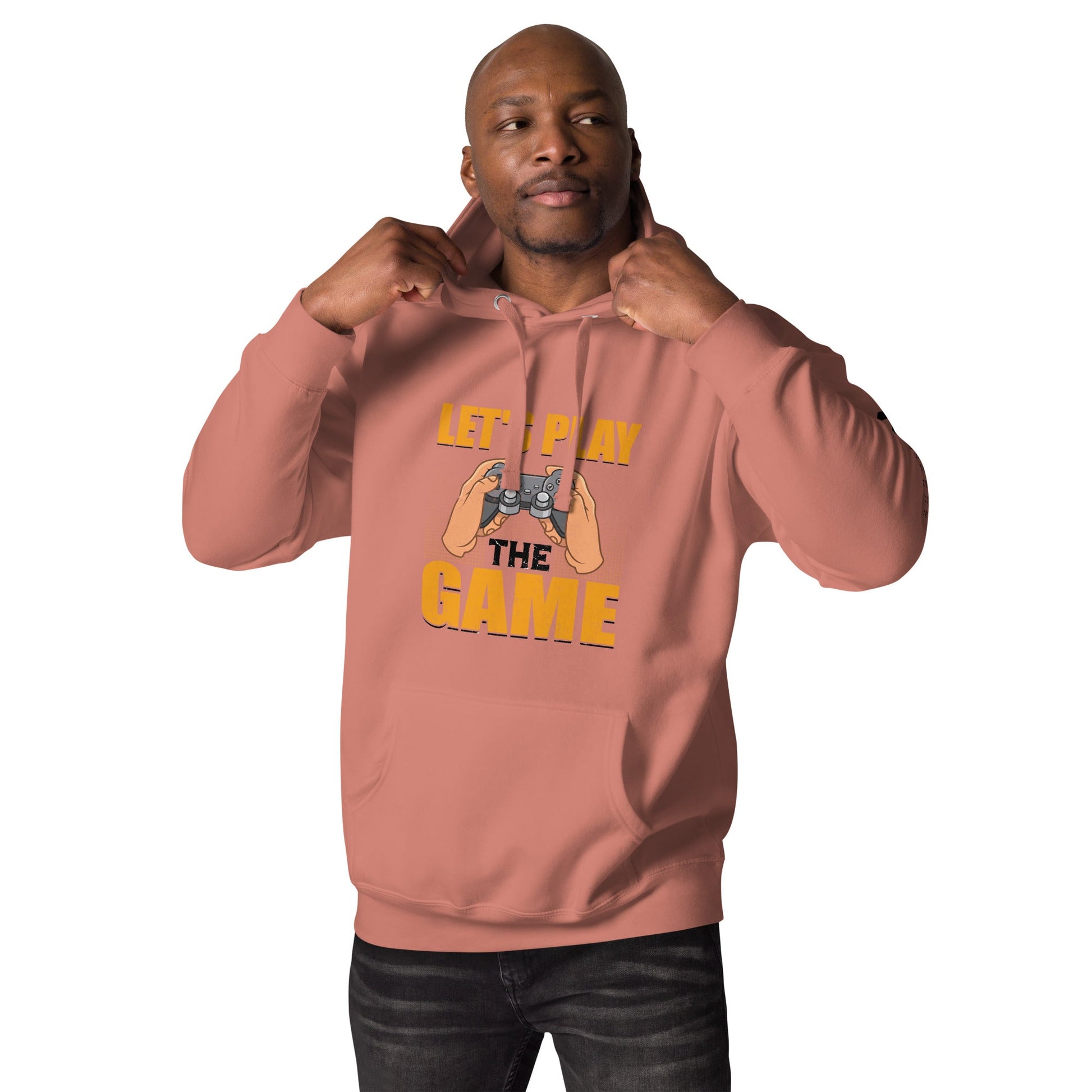 Let's Play the Game in Dark Text - Unisex Hoodie by DarkByteGear