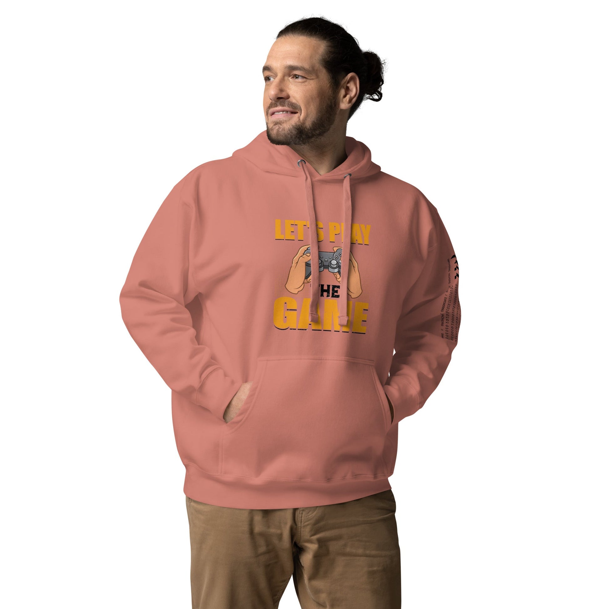 Let's Play the Game in Dark Text - Unisex Hoodie by DarkByteGear