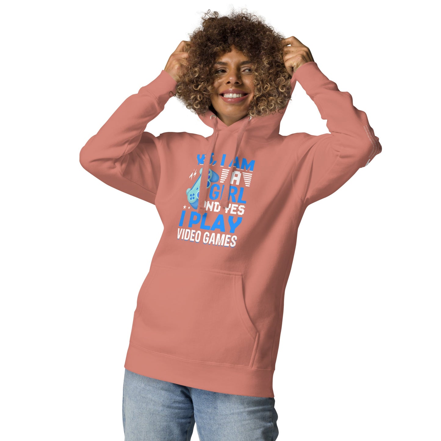Yes, I am a Girl. Yes! I play Videogame - Unisex Hoodie by DarkByteGear
