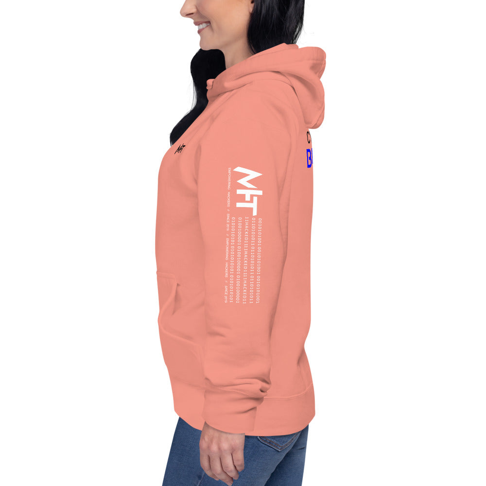 Cybersecurity Blue Team v4 - Unisex Hoodie (back print) by DarkByteGear