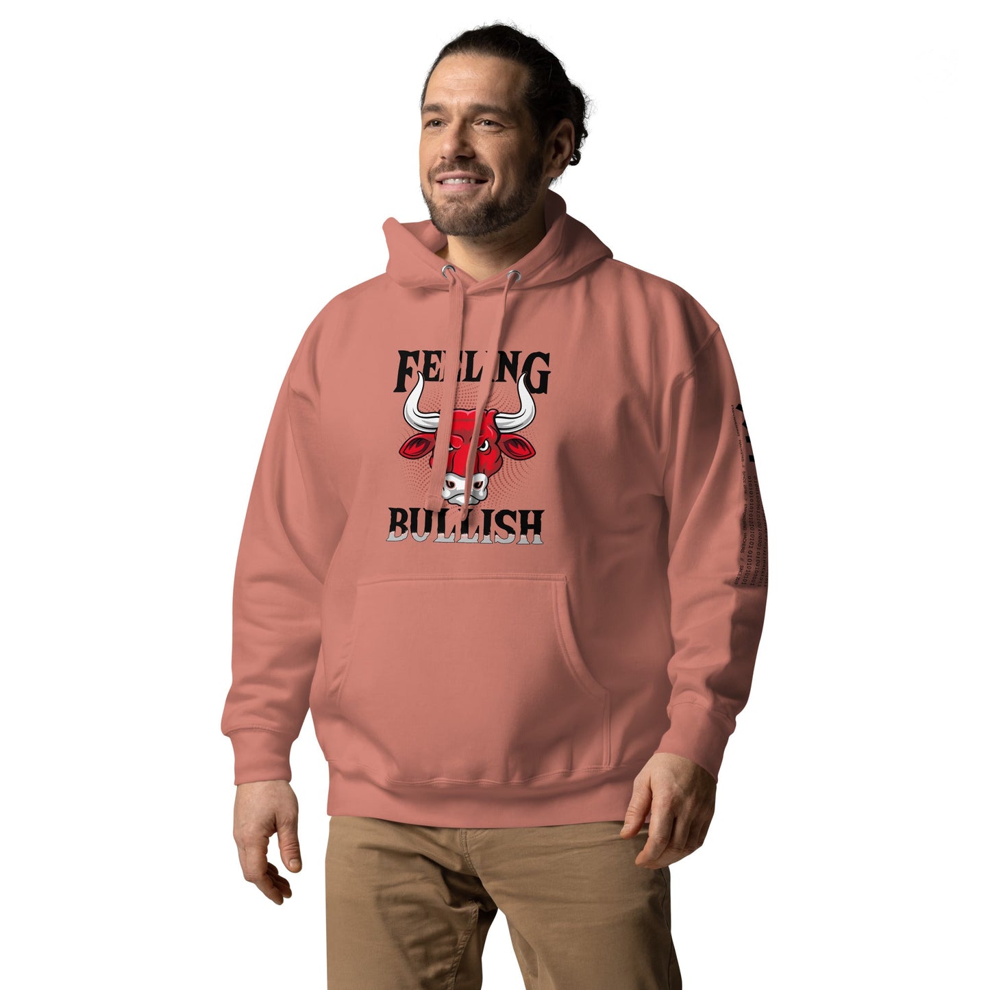 Feeling Bullish in Dark Text - Unisex Hoodie by DarkByteGear