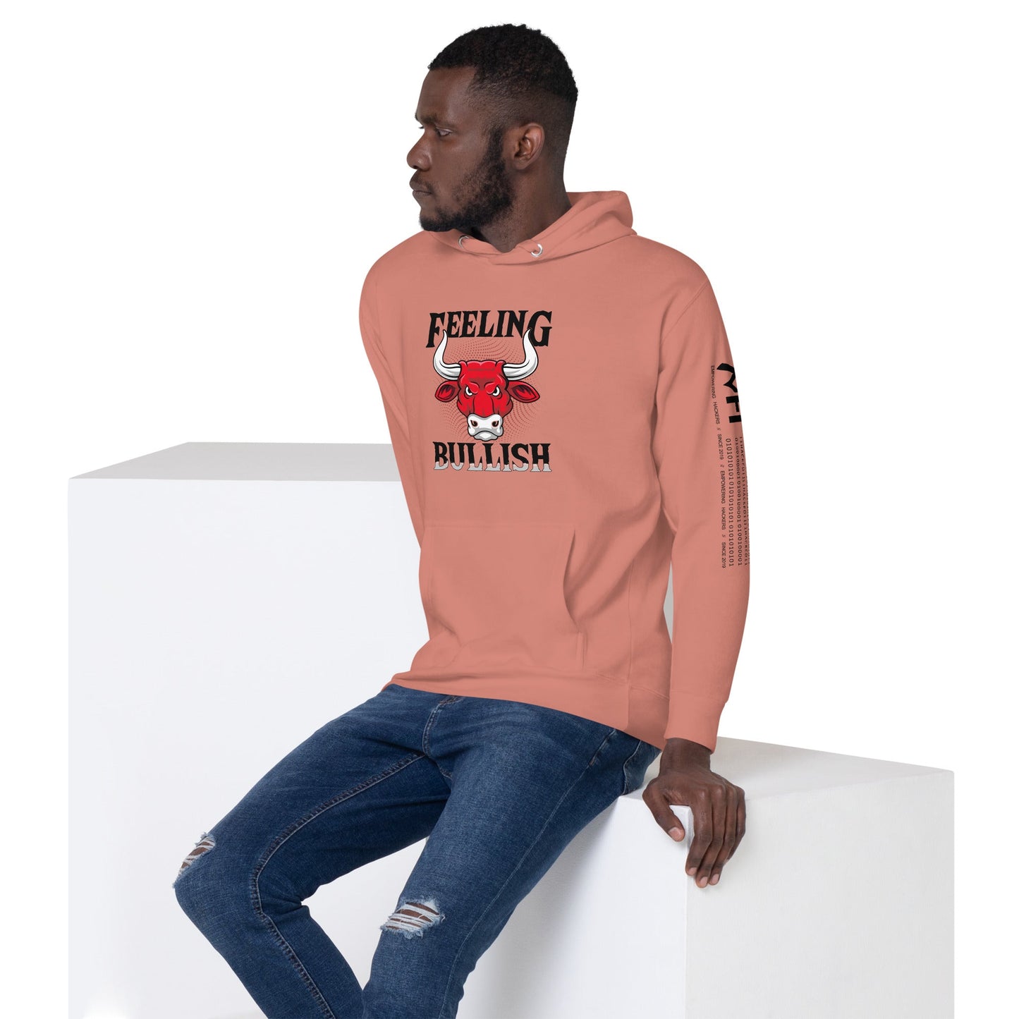 Feeling Bullish in Dark Text - Unisex Hoodie by DarkByteGear