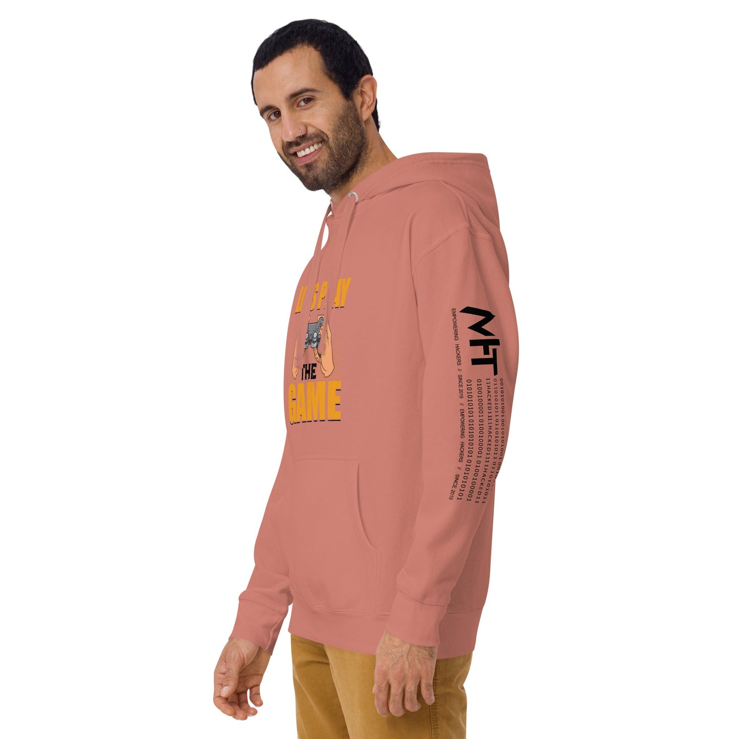 Let's Play the Game in Dark Text - Unisex Hoodie by DarkByteGear