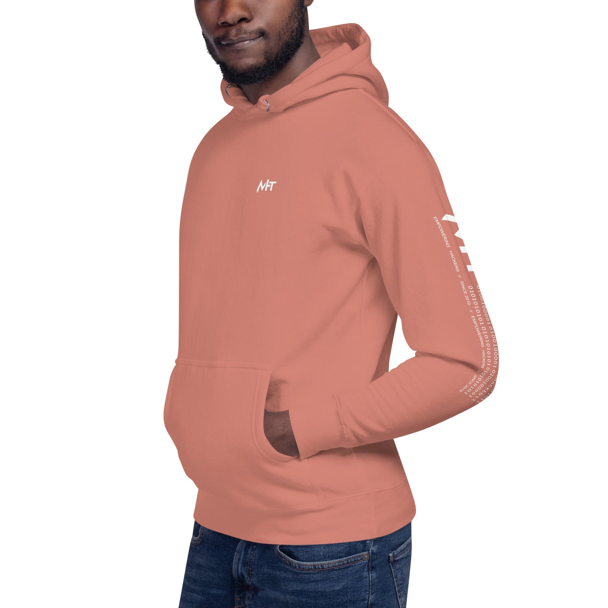 Evolution of the Diamond-handed Ape - Unisex Hoodie ( Back Print ) by DarkByteGear