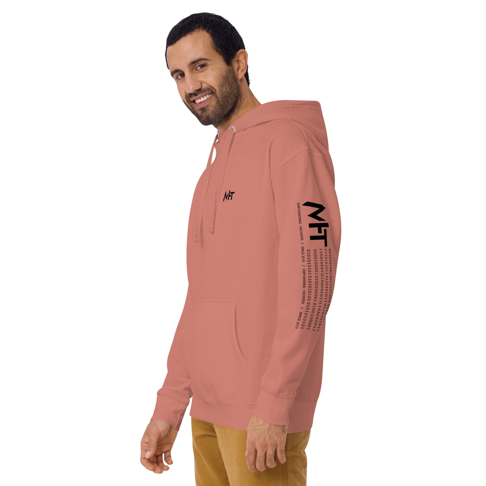 Who's the New Kid, Hacker, Developer, Gamer, Crypto King V1 - Unisex Hoodie Personalized QR Code by DarkByteGear