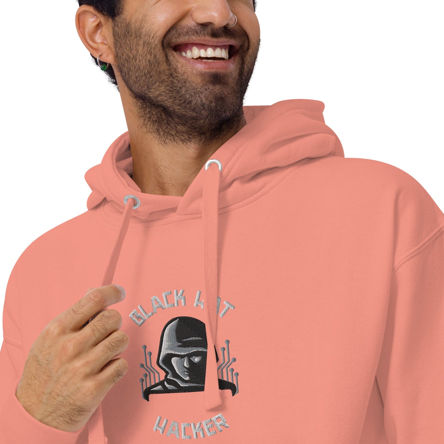 Black Hat Hacker - Unisex Hoodie (embroidered) by DarkByteGear