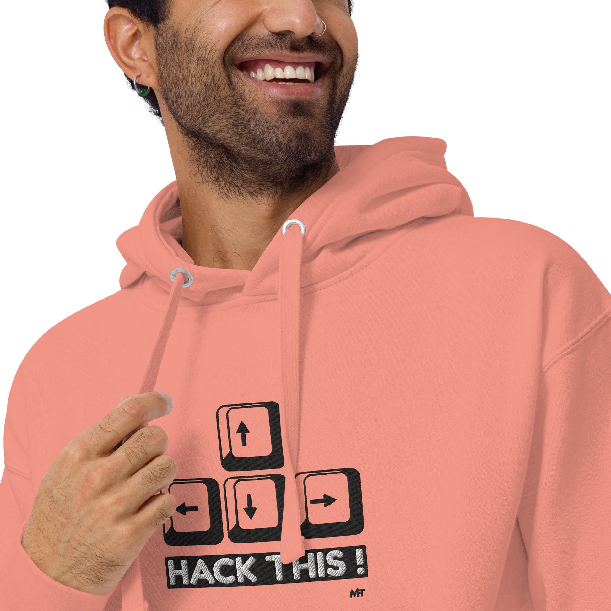 Hack this - Unisex Hoodie (embroidered) by DarkByteGear