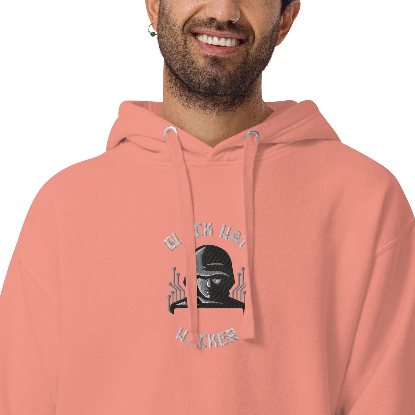 Black Hat Hacker - Unisex Hoodie (embroidered) by DarkByteGear