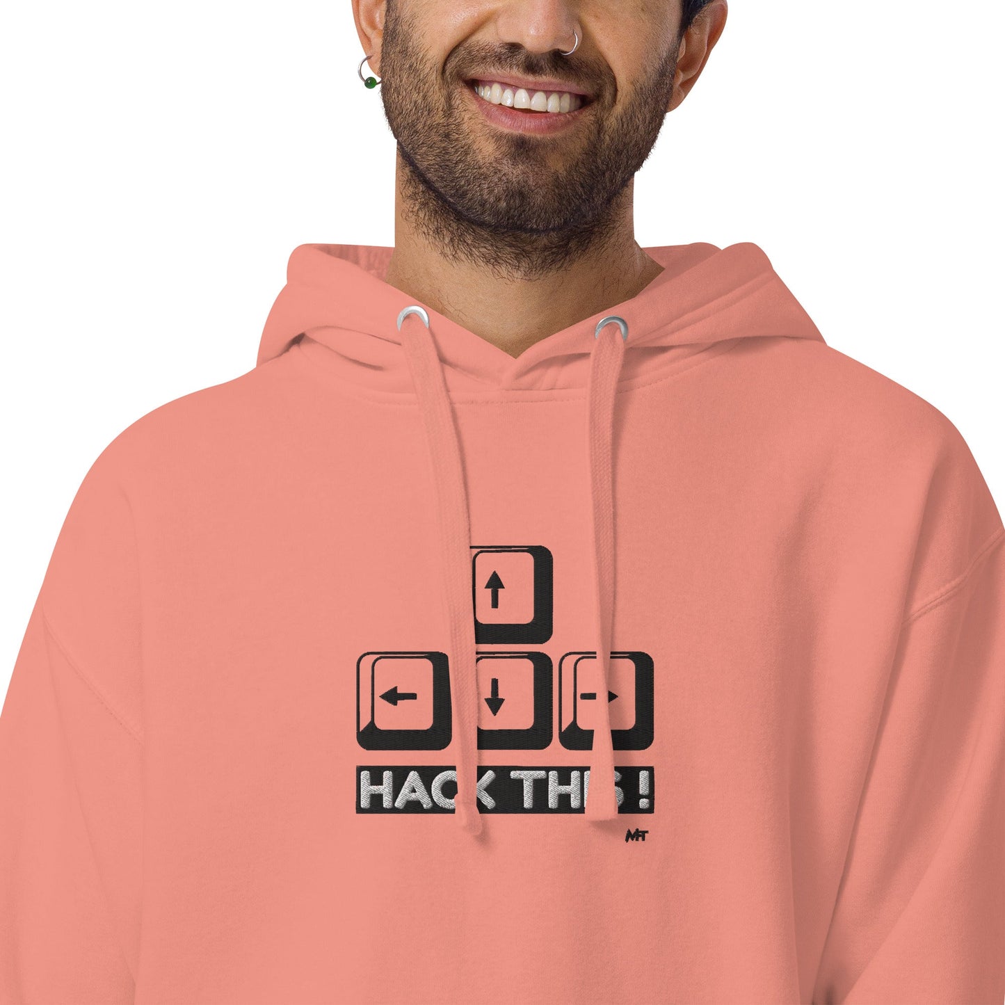 Hack this - Unisex Hoodie (embroidered) by DarkByteGear