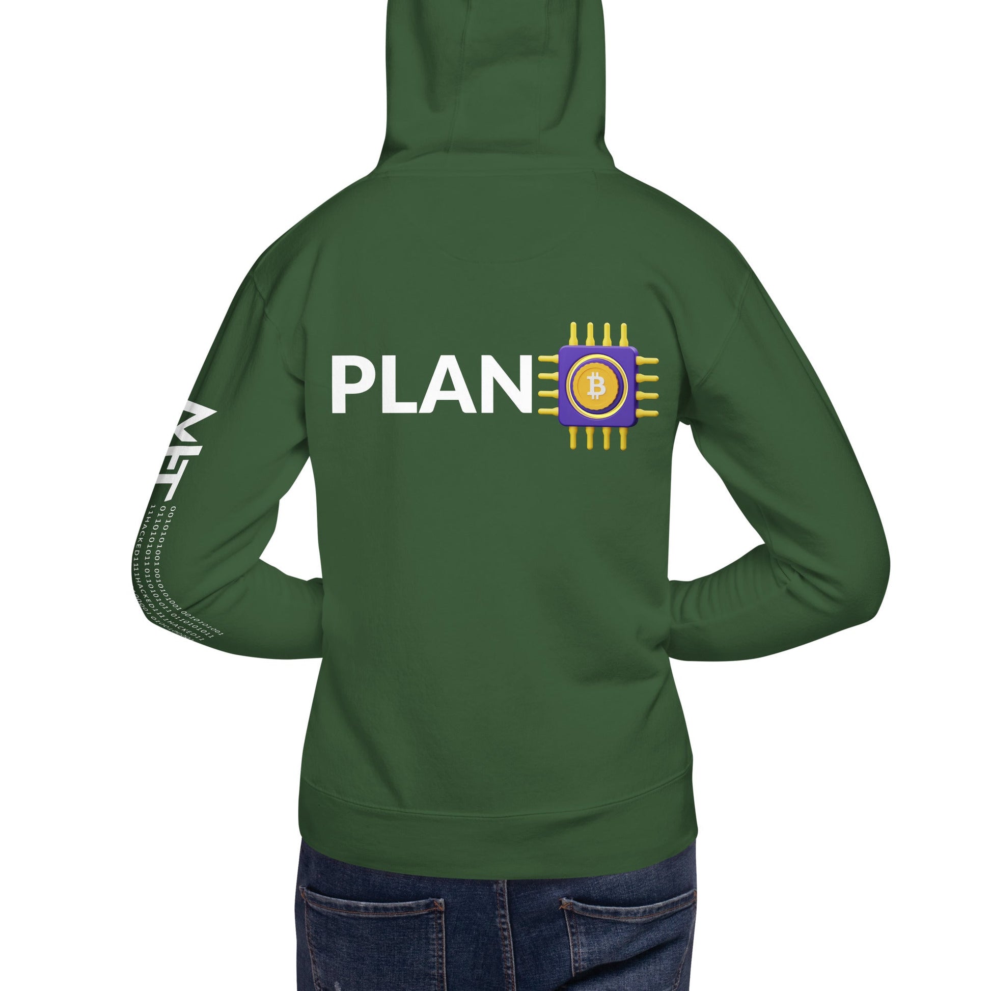 Plan B v3 - Unisex Hoodie ( Back Print ) by DarkByteGear