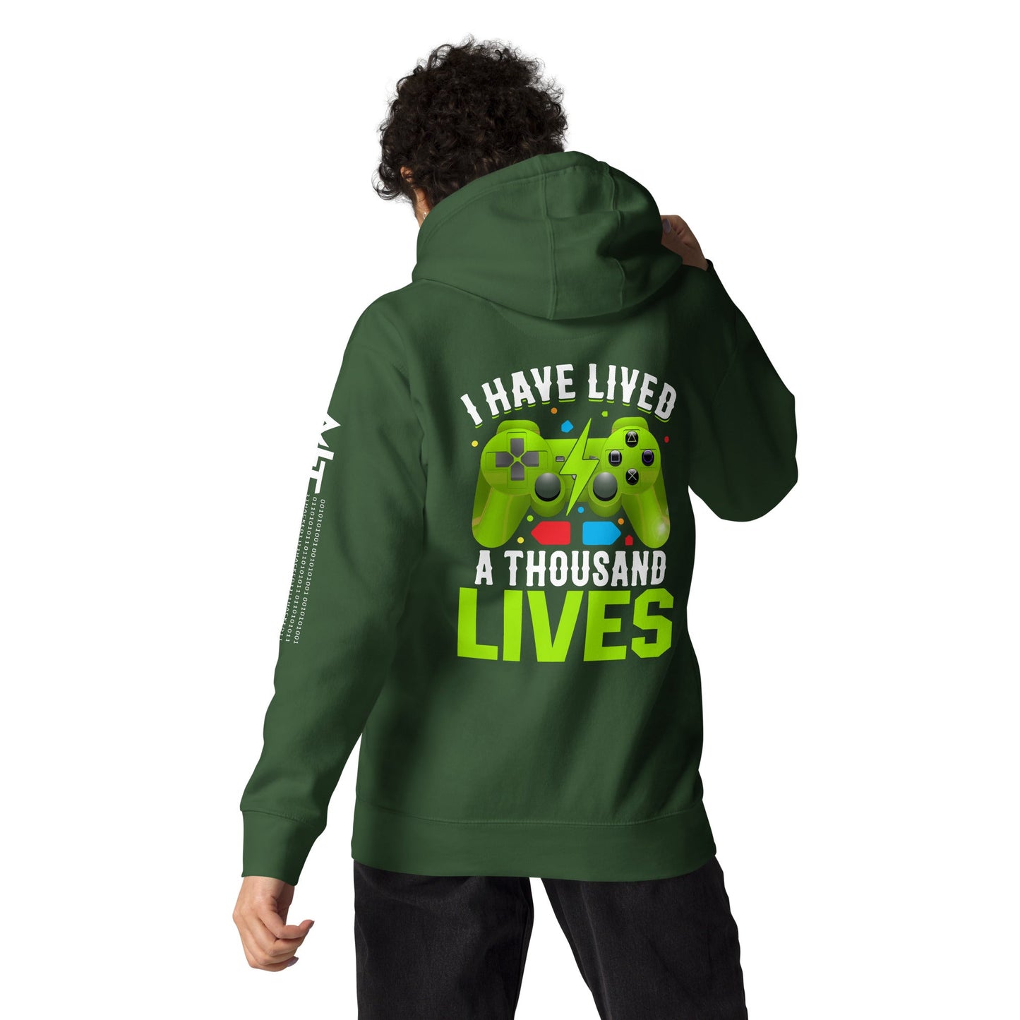 I have lived a thousand lives - Unisex Hoodie ( Back Print ) by DarkByteGear