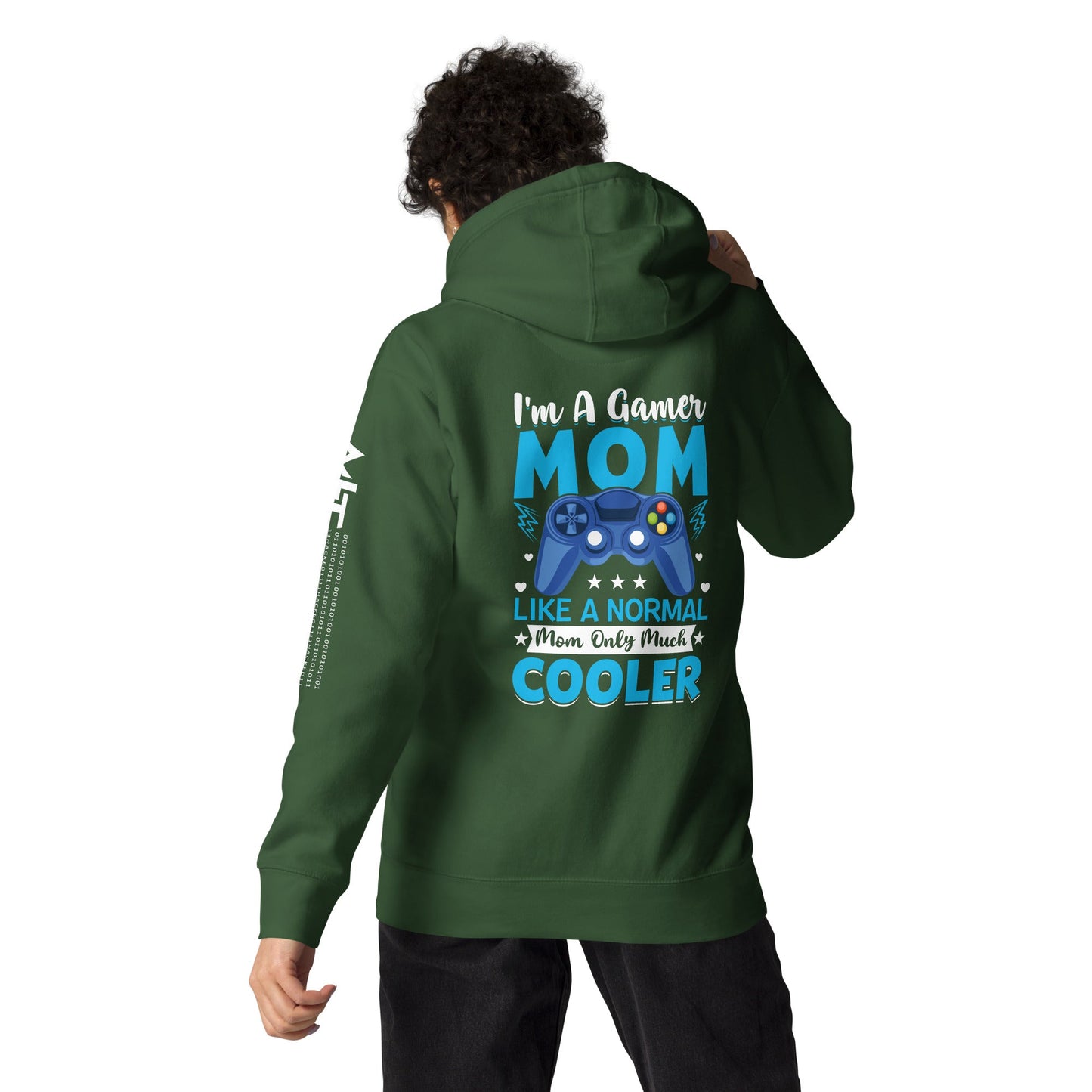 I am a Gamer Mom - Unisex Hoodie ( Back Print ) by DarkByteGear