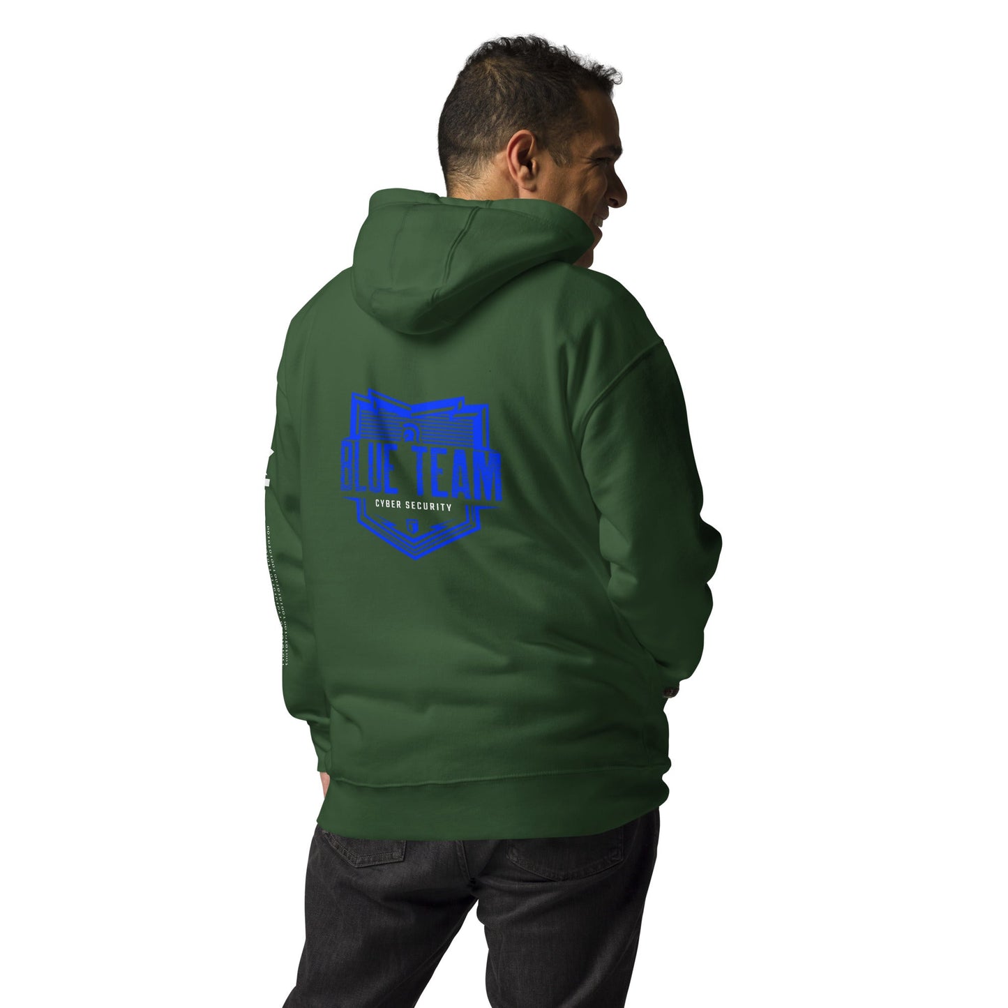 Cyber Security Blue Team V13 - Unisex Hoodie ( Back Print ) by DarkByteGear