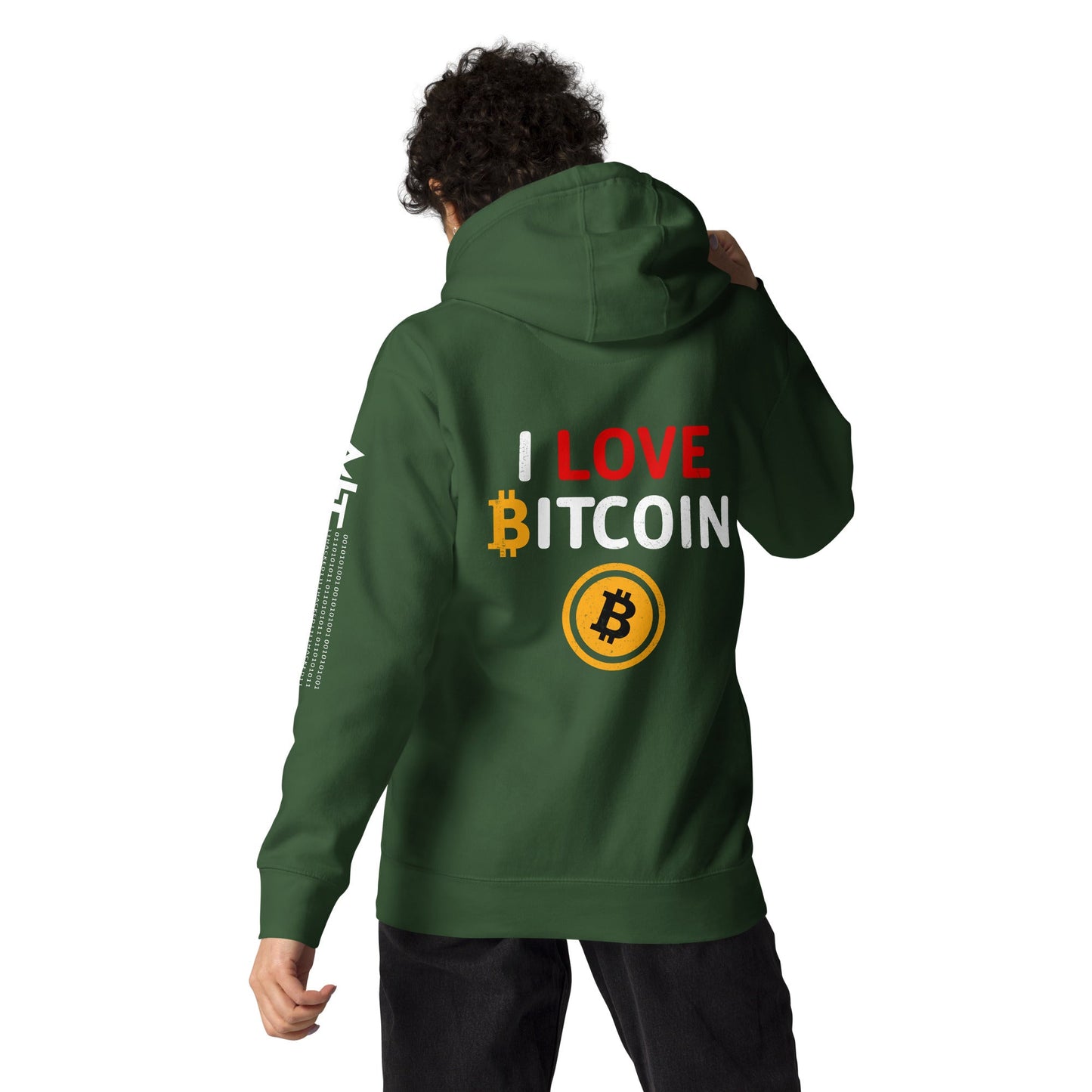 I Love Bitcoin - Unisex Hoodie by DarkByteGear