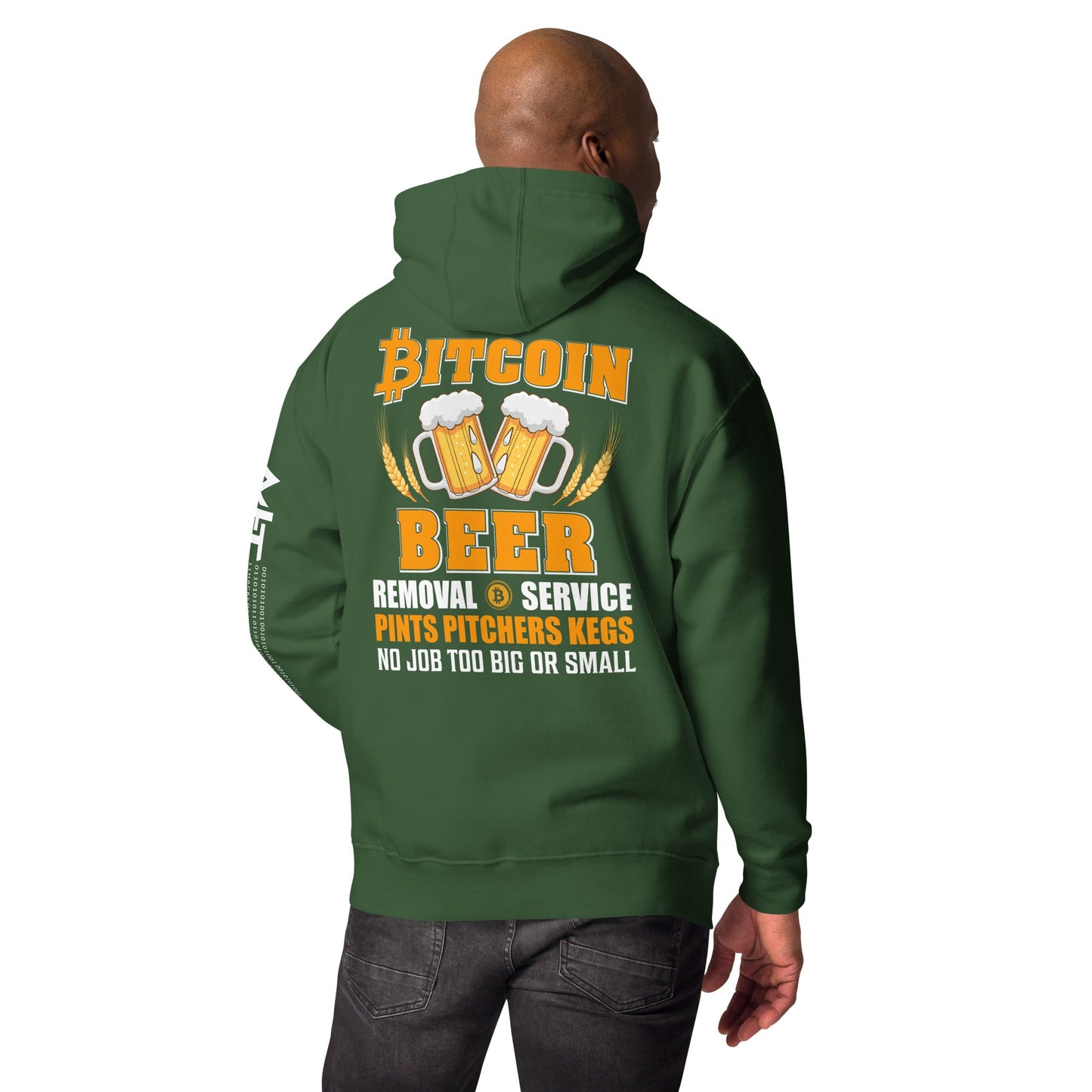 Bitcoin Beer Removal Service - Unisex Hoodie by DarkByteGear