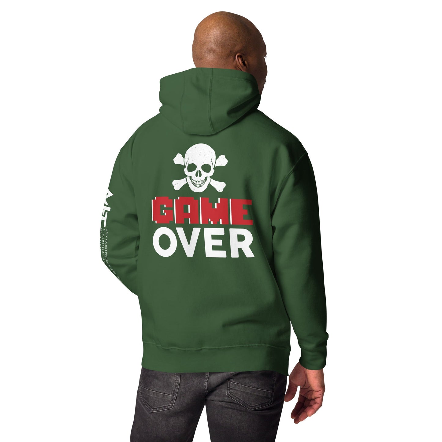 Game Over - Unisex Hoodie ( Back Print ) by DarkByteGear