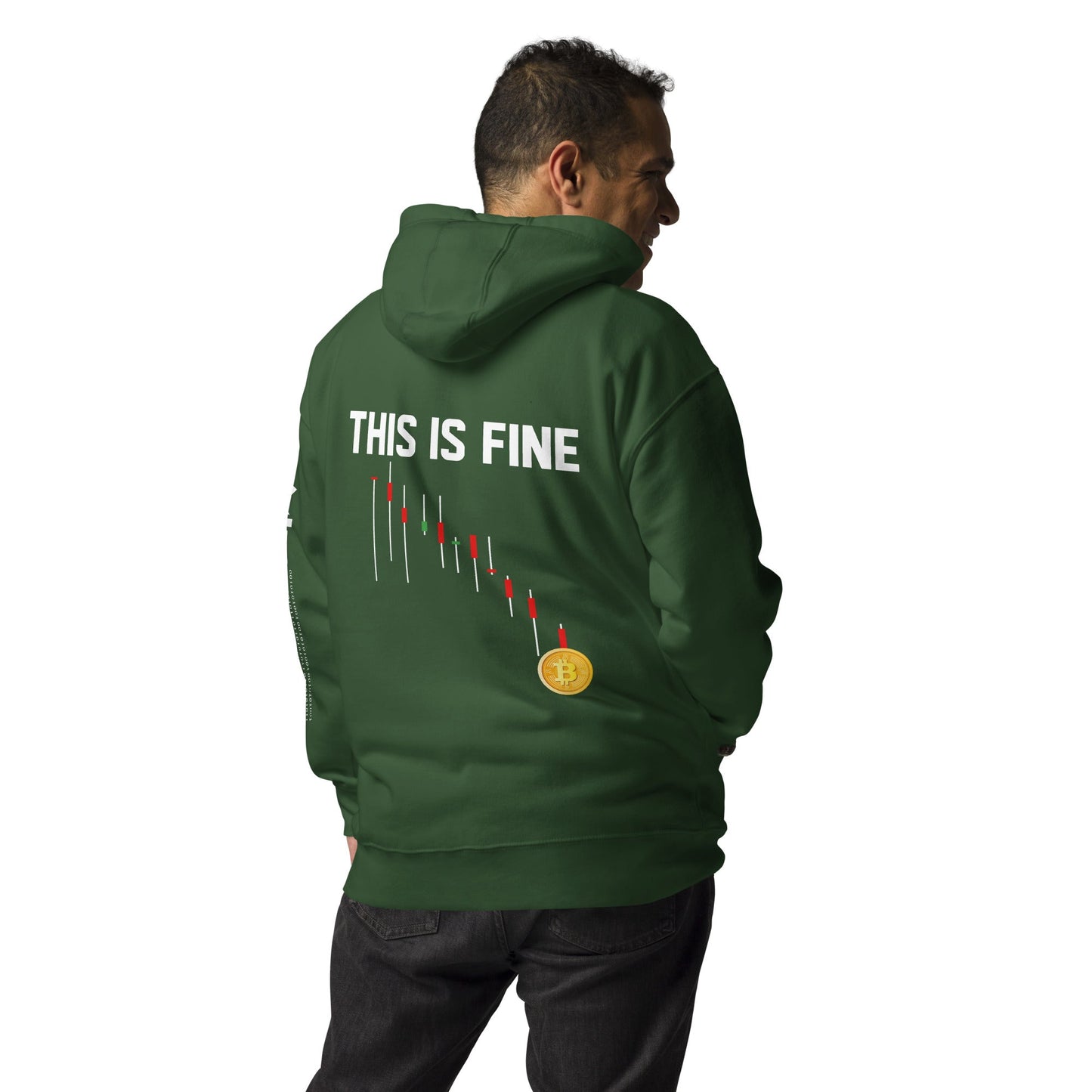 This is Fine - Unisex Hoodie ( Back Print ) by DarkByteGear