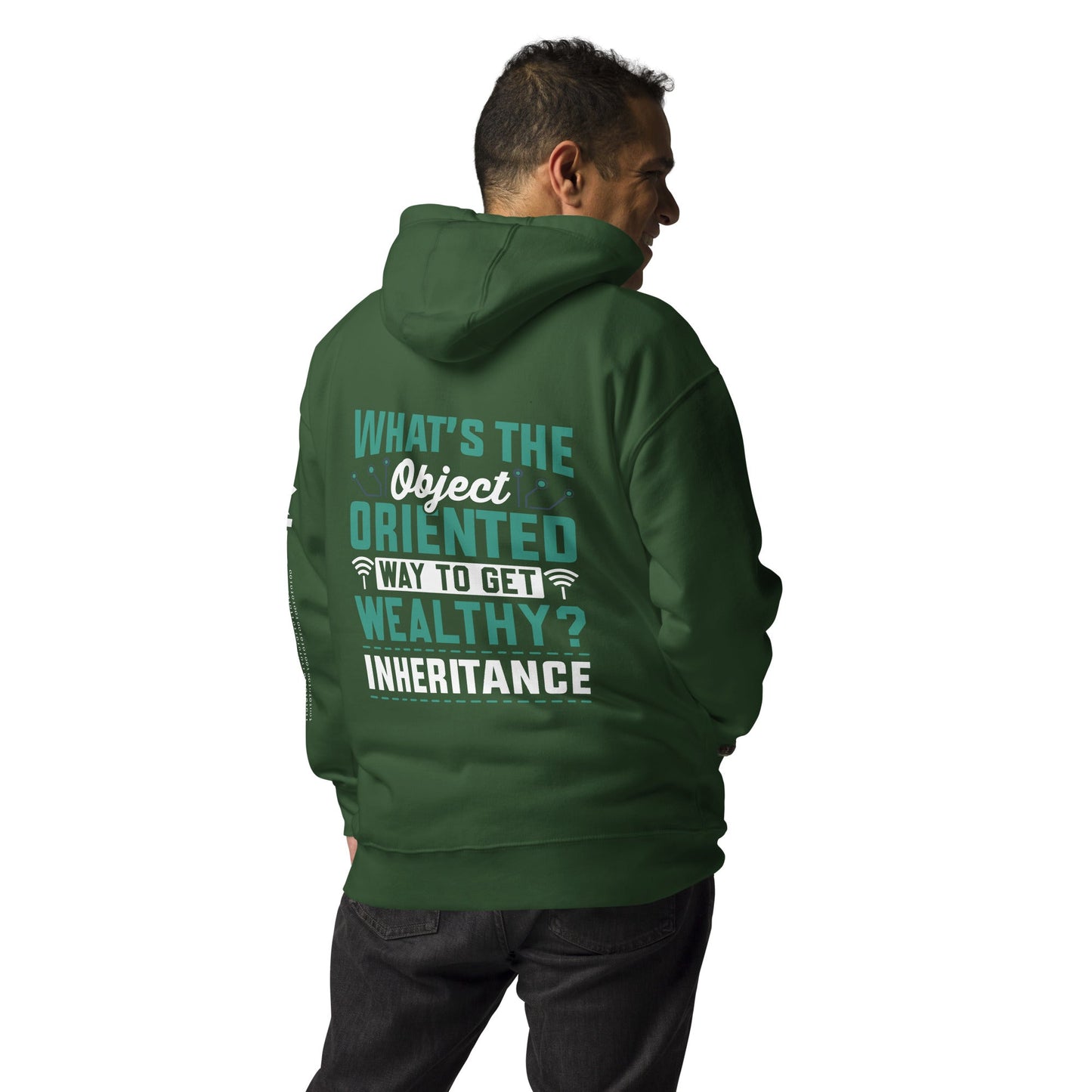 What is the Object Oriented Way to get Wealthy? Inheritance Unisex Hoodie ( Back Print ) by DarkByteGear